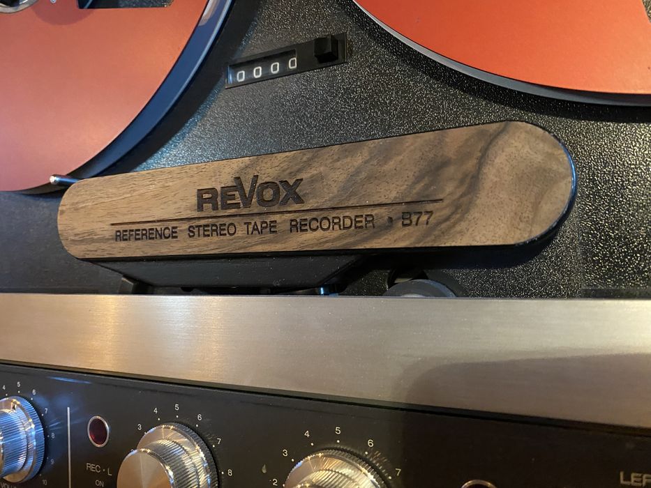 Revox B77 nakladki ozdobne - osłona glowic, nożyk do taśmy.