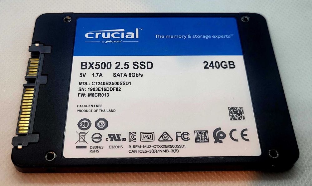 Disco Externo SSD 240GB  [ORICO USB 3.0] - CRUCIAL BX500