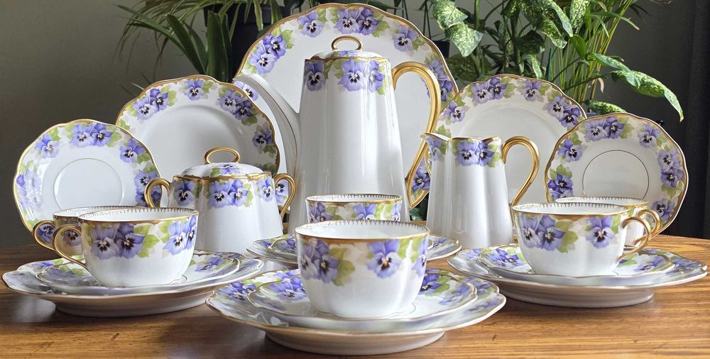 Porcelanowy serwis do kawy RC Rosenthal – Chrysanthème, Viktoria Luise.
