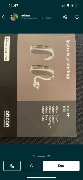 Aparat słuchowy Oticon Zircon