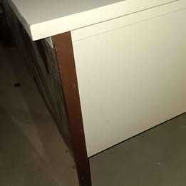 Secretária metálica com 3 gavetas #