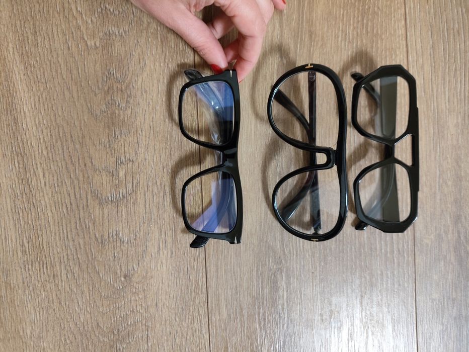 Имиджевые очки нулевки в глянцевой оправе