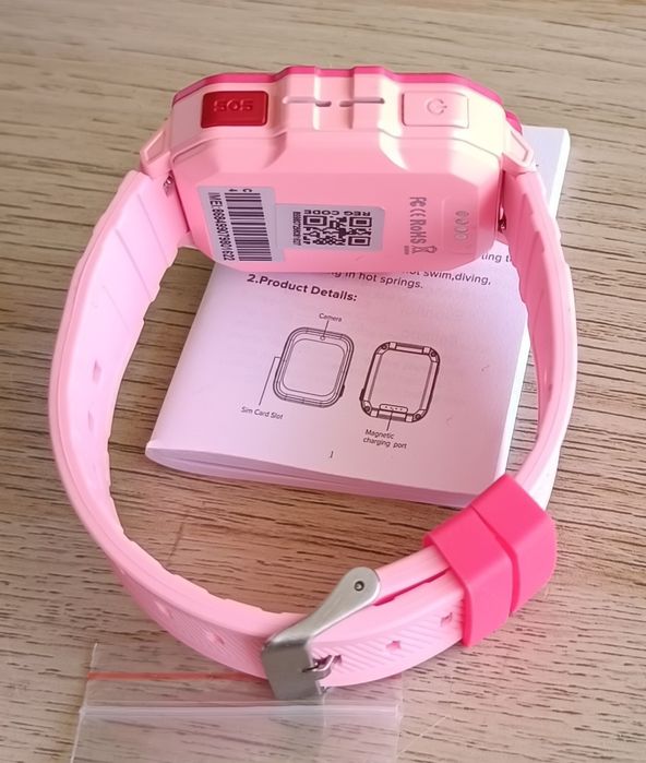 Smart Watch Kids Rosa com GPS (Novo)