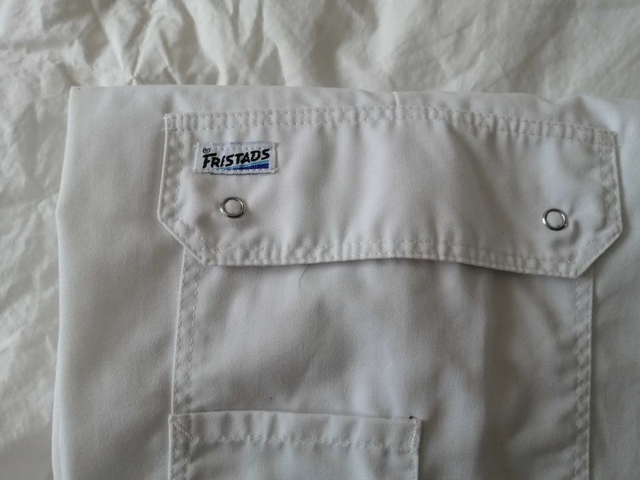 calças trabalho brancas sarja industrial