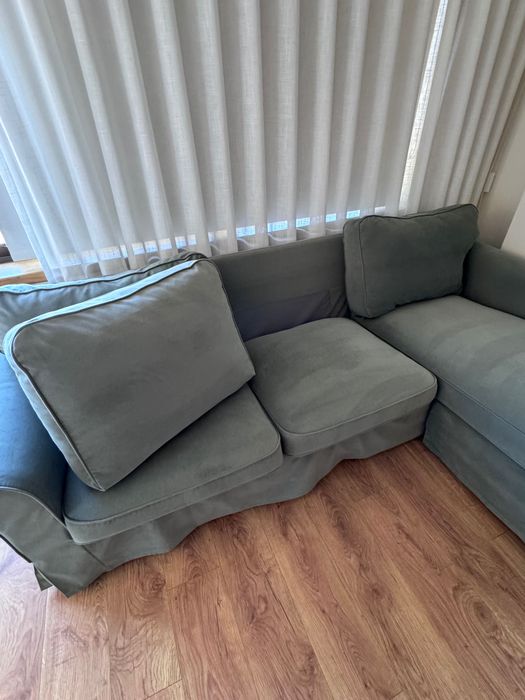 Sofá 3 lugares com chaise longue EKTORP IKEA
