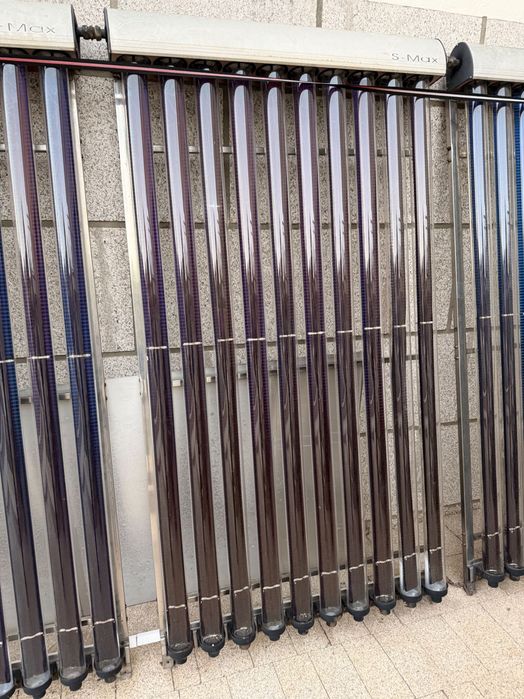 3 painéis solares térmicos de tubos de vácuo para aquecimento de água - aquecimento de piscinas