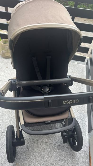 Wózek spacerowy espiro miloo  czarny brązowy