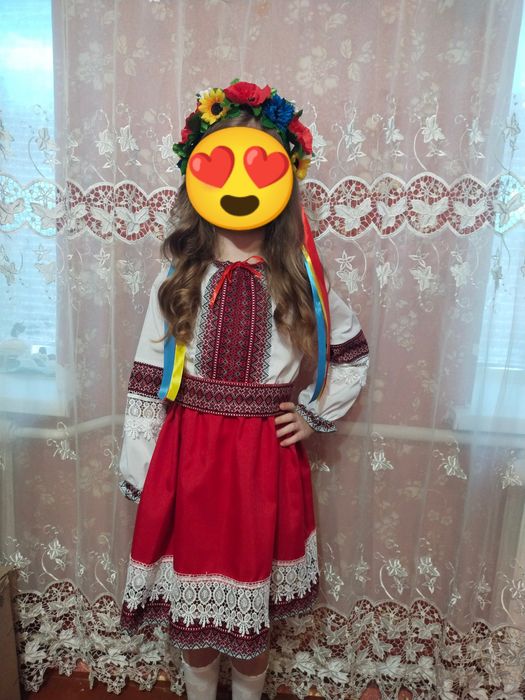 Спідниця  з вишиванкою для дівчинки