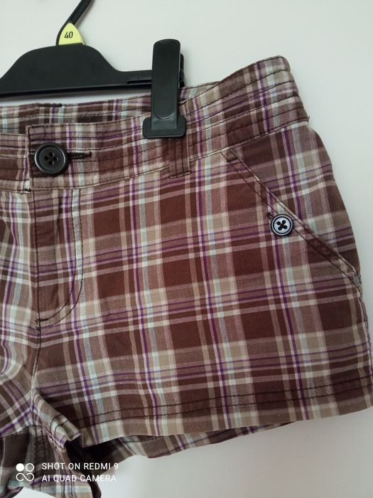 H&M krótkie spodenki szorty w kratkę M