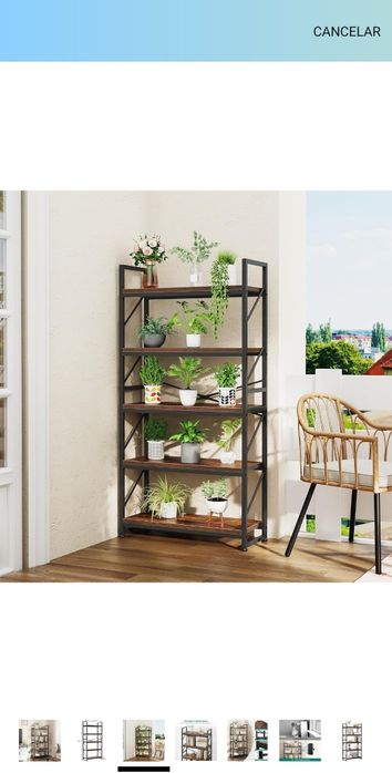 NOVO - Livraria de 5 níveis, estante industrial