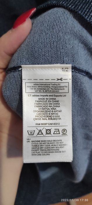 Sweter Adidas 100% bawełna