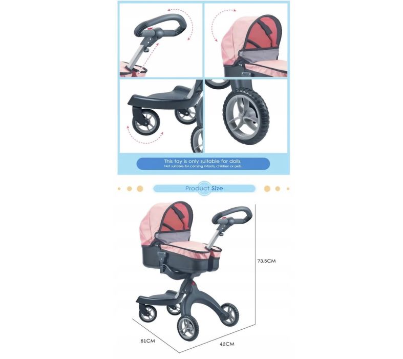 Wózek dla lalek gondola Starli.