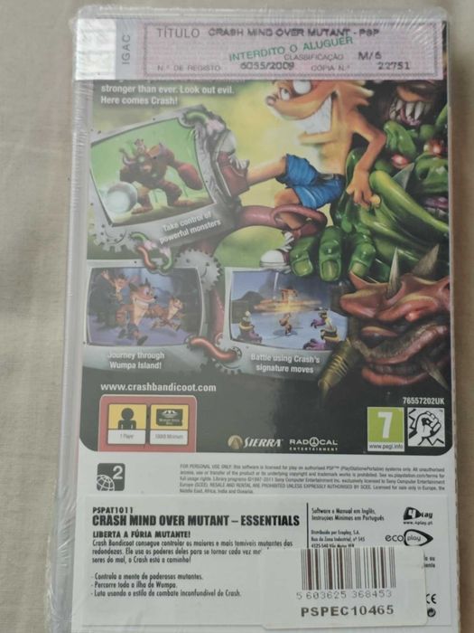 Crash: Mind Over Mutant Sony Playstation Portable PSP