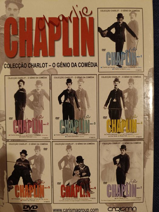 Colecção de 7 DVDs de Charlie Chaplin (portes grátis)