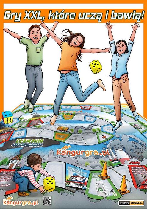 EKOMANIA czyste powietrze GRA XXL dla DZIECI 4,2 x 3 m