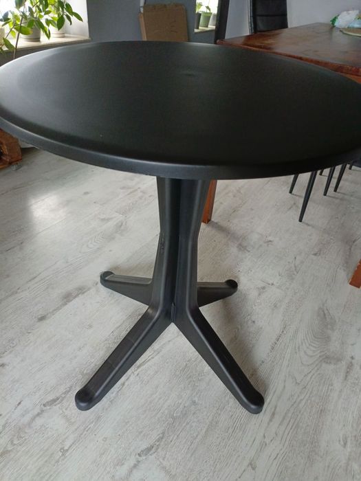 Stolik Czarny Okrągły