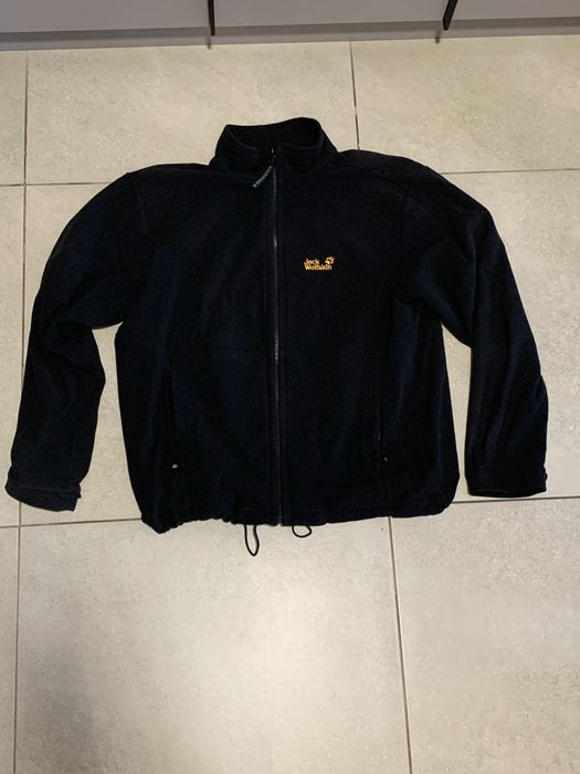 Чорна флісова кофта Jack Wolfskin XL