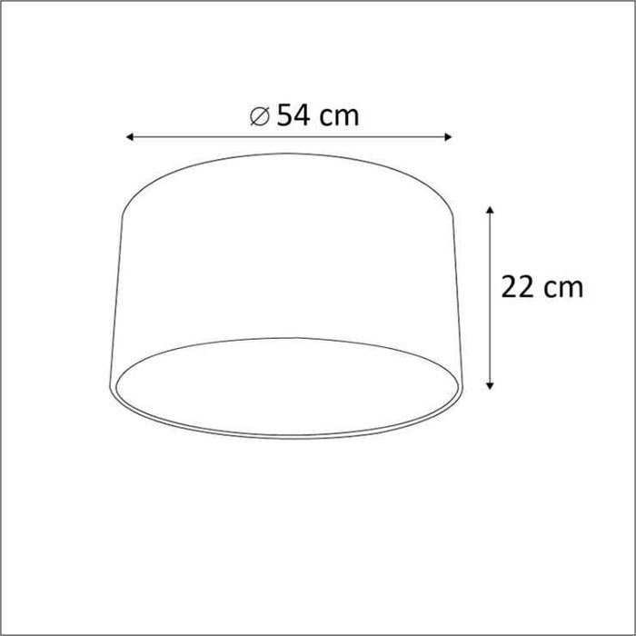 Abajur em veludo (54cm x 22cm)