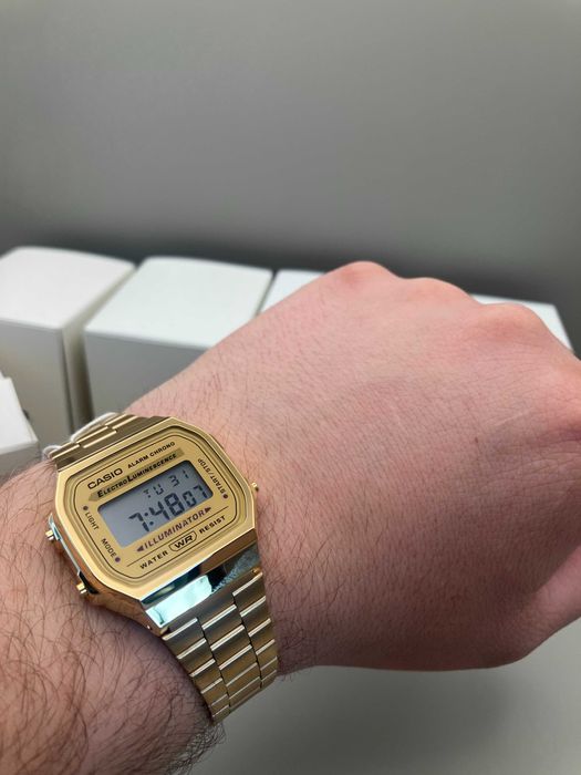 NOWY Casio Vintage A168WG | Złoty Klasyk | Unisex | Real Photo
