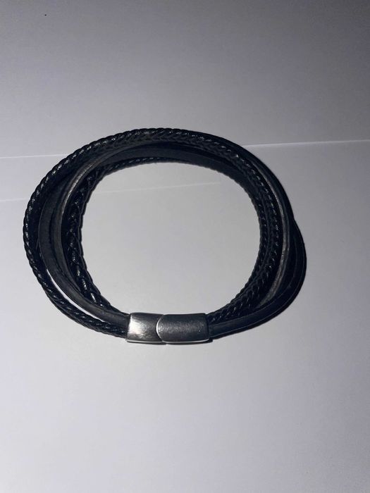 Bransoletka skórzana męska