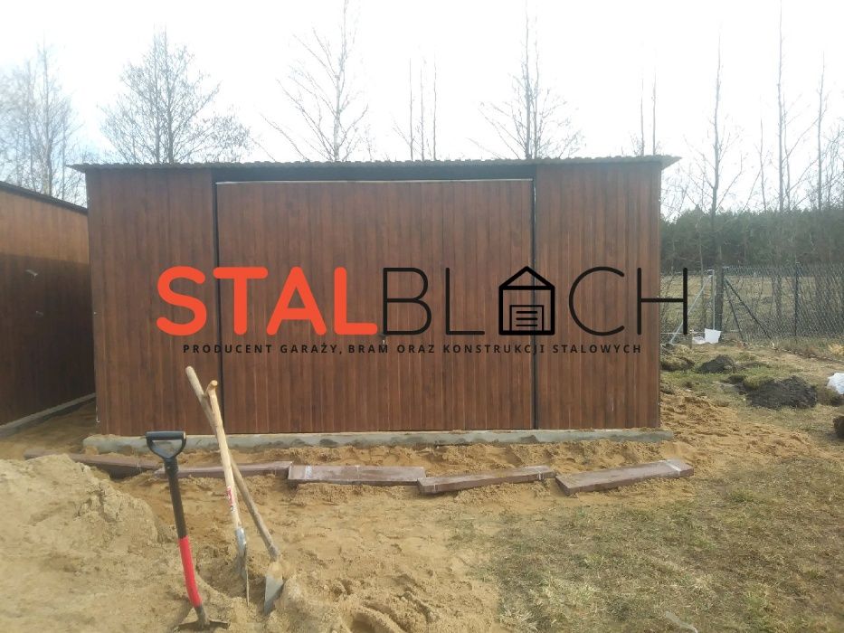 Garaż 3x5 Drewnopodobny