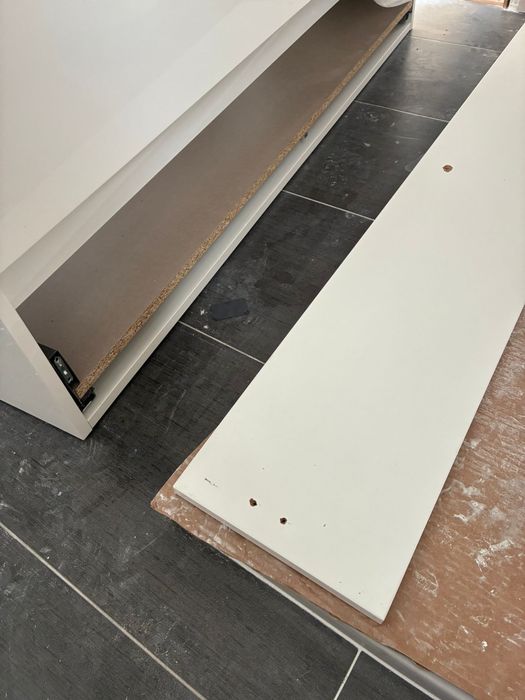 2 moveis de casa de banho suspensos com 2 gavetas