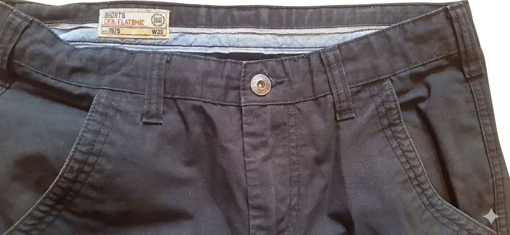 Мужские шорты карго черные  cargo shorts