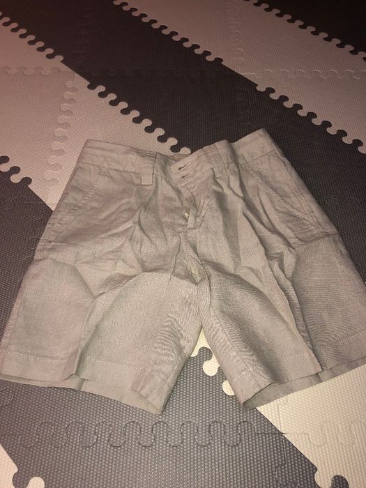 lniane beżowe szorty ESPRIT na podszewce rozm 32-34 damskie
