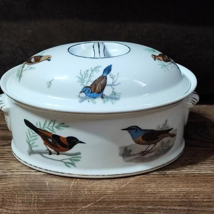 Огнеупорная фарфоровая кастрюля - террин Louis Lourioux France Le Faun