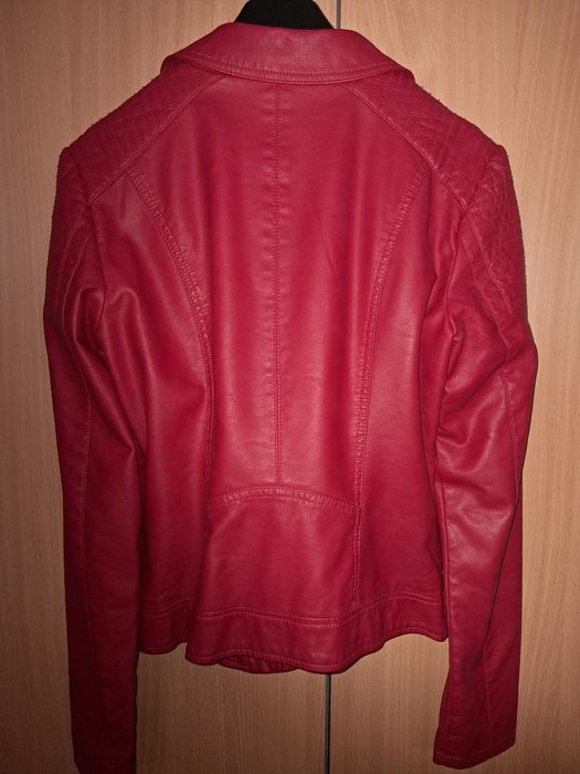 Kurtka ramoneska czerwona eco skóra r. 36"Only"nowa.