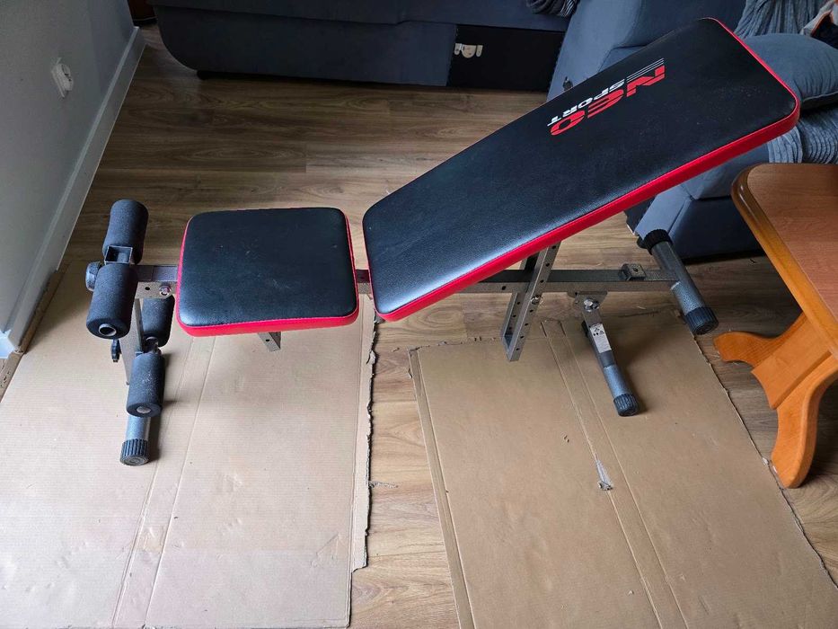 Ławka treningowa regulowana Neo-Sport | Skośna do ćwiczeń | Rzeszów