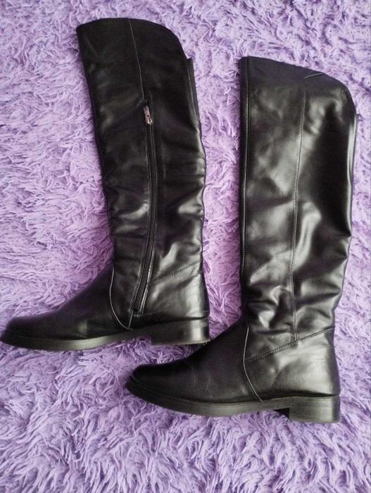 Сапоги шкіряні, 40 розмір