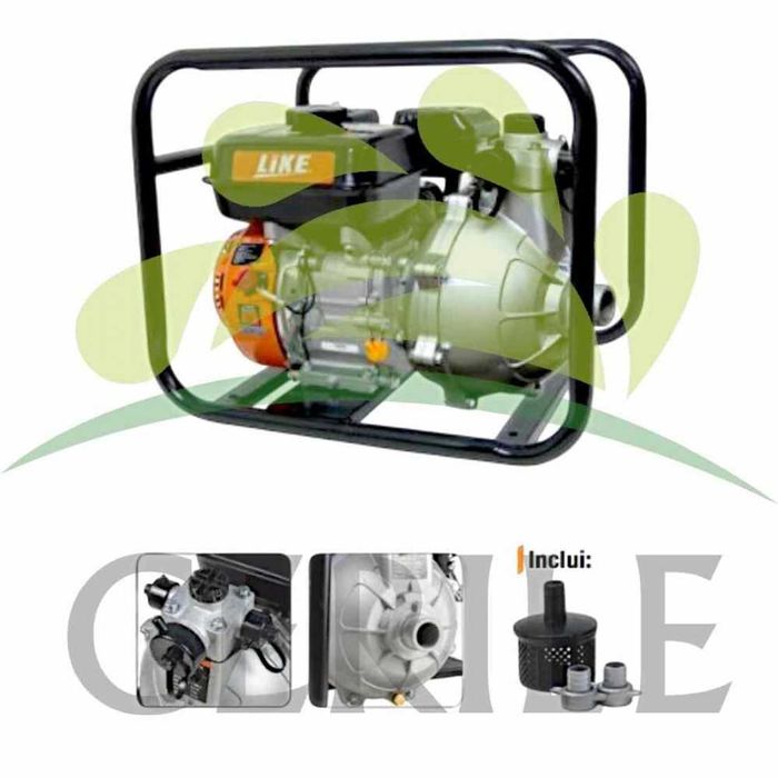 MOTOBOMBA ALTA PRESSÃO 7KG GASOLINA LIKE WP-15H2-KIT ANTI INCÊNDIO
