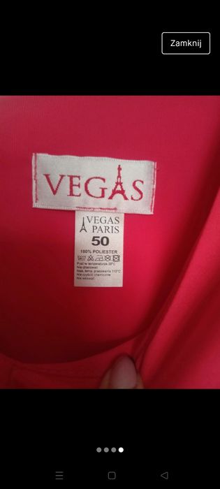 Koralowa sukienka r50