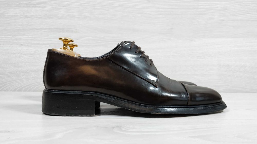 Шкіряні класичні туфлі дербі Gucci Italy оригінал Італія, розмір 40.5 - 41