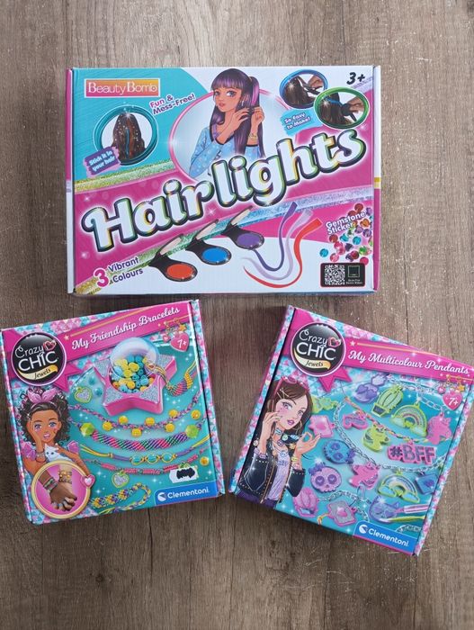 Zestaw do robienia bransoletek i zestaw do ozdabiania włosów