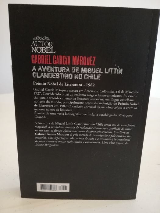 Livro Gabriel Márquez-Aventura de Miguel Littín Clandestino no Chile
