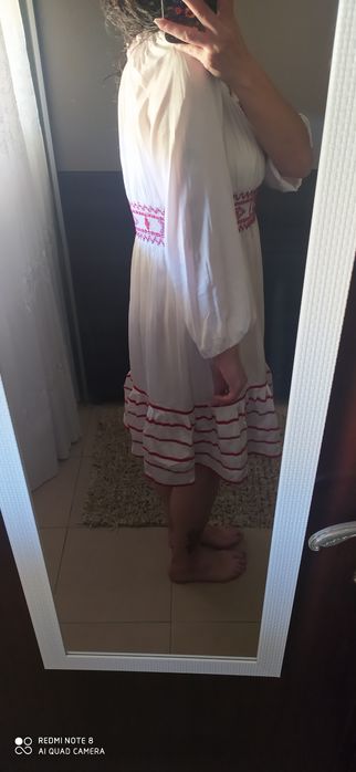 Vestido plissado ótimo para verão