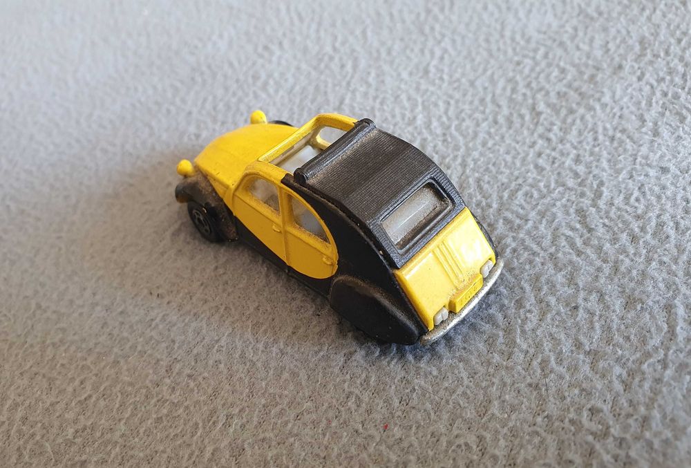 Carrinho TOMY TOMICA - Citroen 2cv nº 3 - escala 1/57 - vintage - RARO