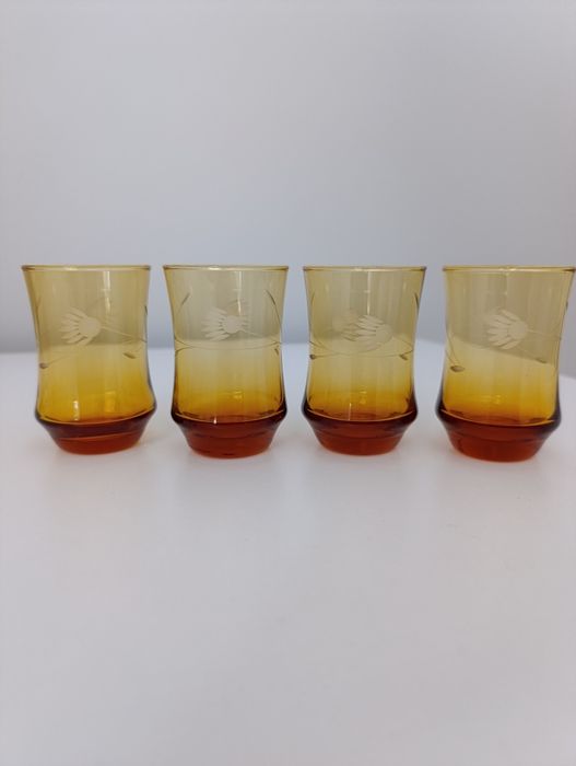 Literatki w kolorze miodowym retro vintage