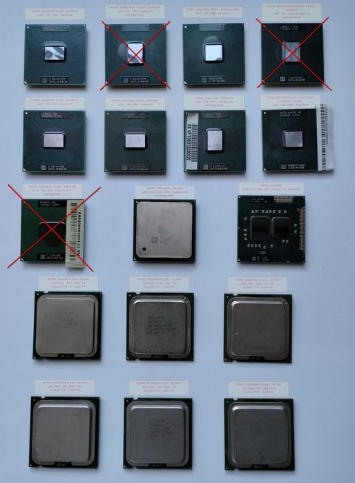 Stare procesory INTEL - chłodzenie gratis