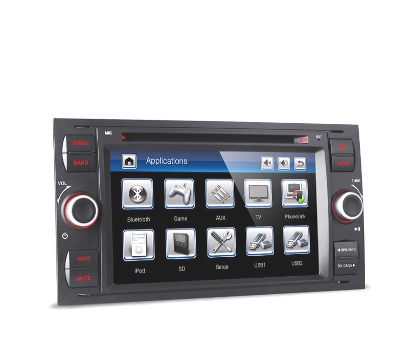 AUTO RADIO GPS 2DIN 7" GPS TACTIL PARA FORD FOCUS C-MAX FIESTA GALAXY KUGA MONDEO S-MAX TRANSIT