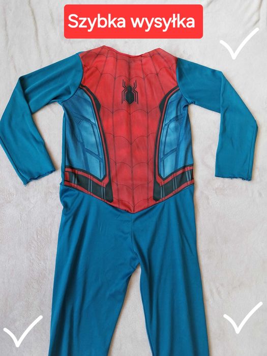 Strój przebranie Spider-Man rozmiar 134 szybka wysyłka