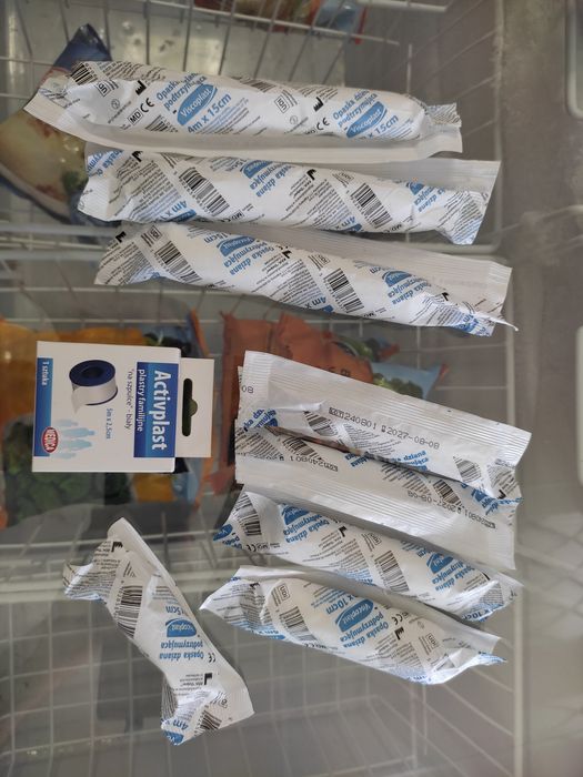 Bandaże opatrunkowe + plaster 5m Duży zestaw