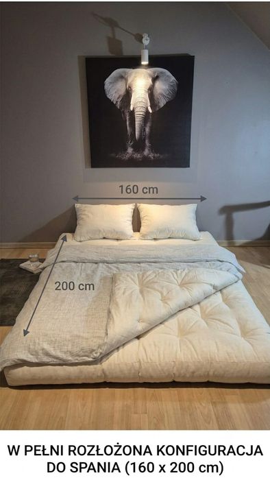 Materac futon klasyczny sofa 160 x 200 cm