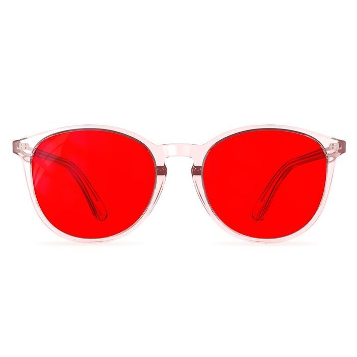 Okulary Bloomoak Czerwone Przeciw Zmęczeniu I Odblaskom Tr90 Retro