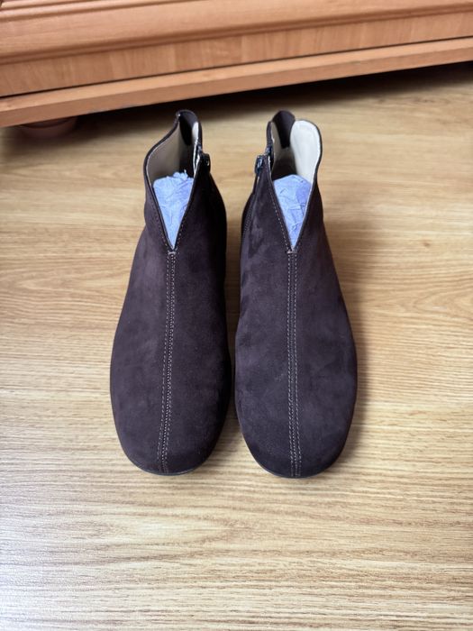 Skórzane brązowe botki Hassia rozmiar 5 - 38