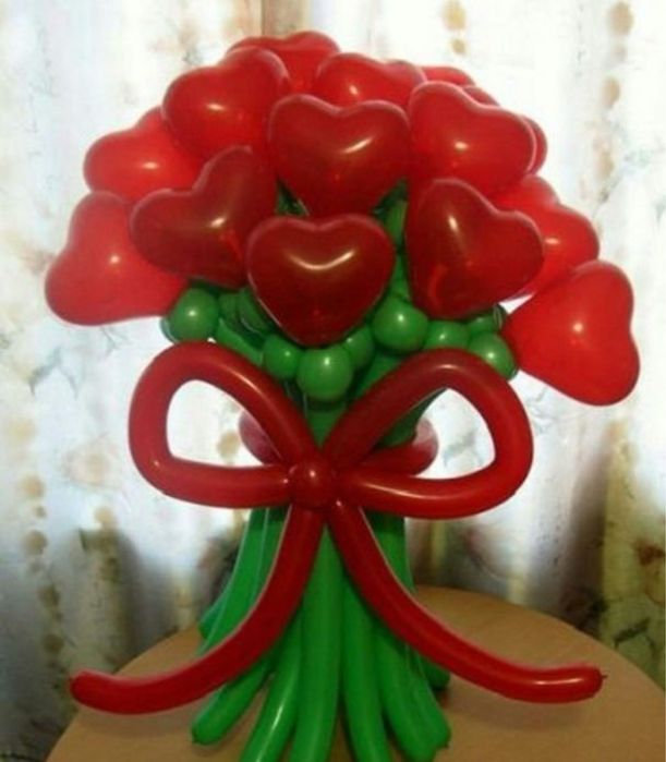 Гелеві кульки, кулі, повітляні кулі, букет з повітряних куль, квіти