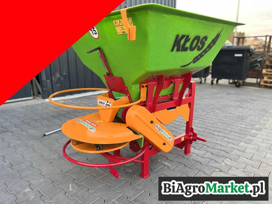 Rozsiewacz nawozów na taśmę do wapna! 300- 400- 600- 800kg KŁOS Motyl Dexwal Rozsiewacz sadowniczy Lisicki Rozsiewacz lejowy / Rozsiewacz dwutarczowy