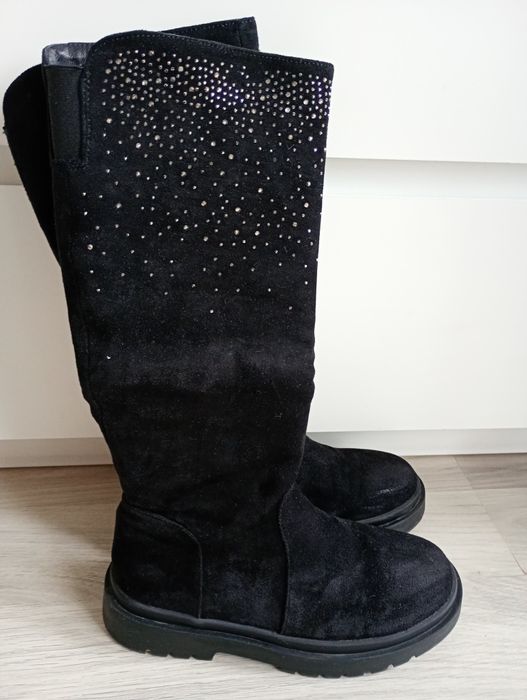 Kozaki kozaczki dziewczęce DeeZee 35 Balerinki Baleriny Zara 35 GRATIS